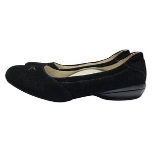 Kuru Vienna Black Suede Ballet Flats‎ Slip-on 7.5 Orthopedic Arch Support